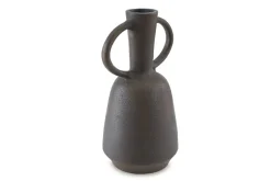 Mor Furniture Vases|Aadeen Small Vase In Distressed Brown