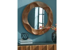 Mor Furniture Accent Mirrors|Aajon Accent Mirror In Brown
