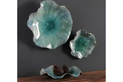 Mor Furniture Wall Art & Accents|Abella Ceramic Wall Art In Blue, Set Of 3