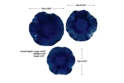 Mor Furniture Wall Art & Accents|Abella Ceramic Wall Art In Blue, Set Of 3