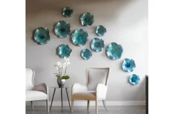 Mor Furniture Wall Art & Accents|Abella Ceramic Wall Art In Blue, Set Of 3