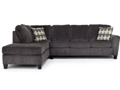 Mor Furniture Sectionals|Abinger Sofa Tux Chaise Sectional In , Left Facing Smoke