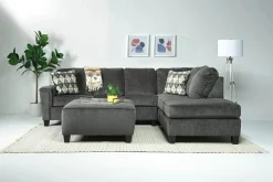 Mor Furniture Sectionals|Abinger Sofa Tux Chaise Sectional In , Left Facing Smoke