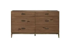 Mor Furniture Bedroom Sets|Adler Panel Bed, Dresser, Mirror & Nightstand In Natural Walnut, Full
