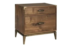 Mor Furniture Bedroom Sets|Adler Panel Bed, Dresser, Mirror & Nightstand In Natural Walnut, Full