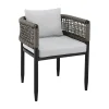 Mor Furniture Outdoor Dining Chairs|Alegria Outdoor Side Chair In Light Gray, Set Of 2