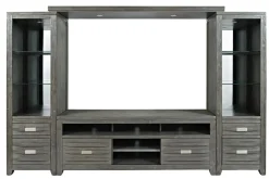 Mor Furniture Tv Stands|Entertainment Centers|Altamonte 4 Piece Entertainment Center In Gray, 70 Inch