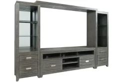 Mor Furniture Tv Stands|Entertainment Centers|Altamonte 4 Piece Entertainment Center In Gray, 70 Inch