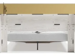 Mor Furniture Storage Beds|Beds|Altyra Bookcase Bed W/ Storage In Pearl White, Queen