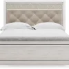 Mor Furniture Beds|Altyra Panel Bed In Pearl White, Twin