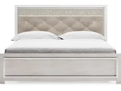 Mor Furniture Beds|Altyra Panel Bed In Pearl White, Twin