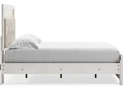 Mor Furniture Beds|Altyra Panel Bed In Pearl White, Twin