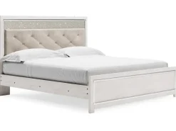 Mor Furniture Beds|Altyra Panel Bed In Pearl White, Twin