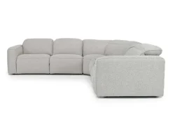 Mor Furniture Reclining Sectionals|Sectionals|Amara 6 Piece 2 Power Sectional In Tasmin Granite