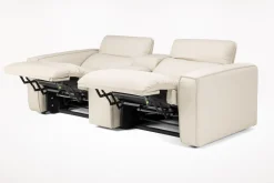 Mor Furniture Loveseats|Reclining Loveseats|Amara 2 Power Console Loveseat In Tasmin Granite
