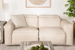 Mor Furniture Reclining Loveseats|Reclining Sofas|Amara 2 Power Loveseat In Tasmin Granite