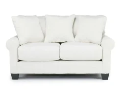 Mor Furniture Loveseats|Amelia Crypton Performance Loveseat In Nomad Snow, Down