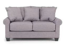 Mor Furniture Loveseats|Amelia Crypton Performance Loveseat In Nomad Snow, Down