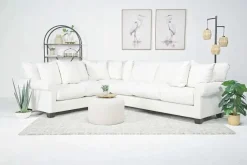 Mor Furniture Sectionals|Amelia Crypton Performance Tux Sofa Sectional In , Left Facing Nomad Slate