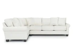 Mor Furniture Sectionals|Amelia Crypton Performance Tux Sofa Sectional In , Left Facing Nomad Slate