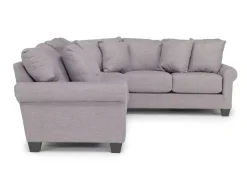 Mor Furniture Sectionals|Amelia Crypton Performance Tux Sofa Sectional In , Left Facing Nomad Slate