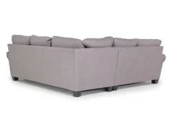 Mor Furniture Sectionals|Amelia Crypton Performance Tux Loveseat Sectional In , Left Facing Nomad Slate
