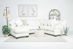 Mor Furniture Sectionals|Amelia Crypton Performance Sofa Chaise Sectional In , Left Facing Nomad Slate