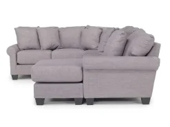 Mor Furniture Sectionals|Amelia Crypton Performance Sofa Chaise Sectional In , Left Facing Nomad Slate