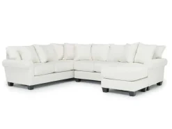 Mor Furniture Sectionals|Amelia Crypton Performance Sofa Chaise Sectional In , Left Facing Nomad Slate
