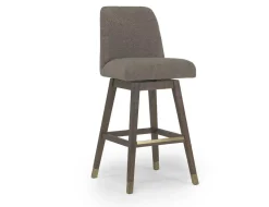 Mor Furniture Counter Height Stools|Barstools|Amelia Swivel Counter Height Stool In Mocha