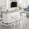 Mor Furniture Seating For 2|Dining Room Sets|Americana Bar Height Dining Table & 2 Stools In Cotton