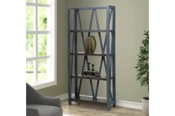 Mor Furniture Bookcases & Library Walls|Americana Bookcase In White Blue