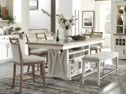 Mor Furniture Dining Chairs|Americana Counter Height Side Chair In Cotton, Set Of 2