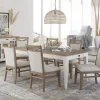 Mor Furniture Seating For 6|Dining Room Sets|Americana Dining Table & 6 Upholstered Chairs In Brown/White