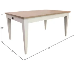 Mor Furniture Seating For 6|Dining Room Sets|Americana Dining Table & 4 Chairs & Bench In Cotton