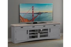 Mor Furniture Media Consoles & Hutches|Tv Stands|Americana Media Console In Gray, 63 Inch Blue