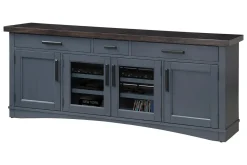 Mor Furniture Media Consoles & Hutches|Tv Stands|Americana Media Console In Gray, 63 Inch Blue