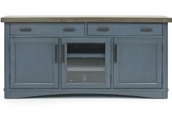 Mor Furniture Media Consoles & Hutches|Tv Stands|Americana Media Console In Gray, 63 Inch Blue