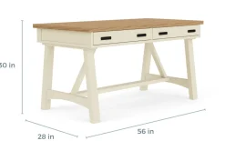 Mor Furniture Desks|Americana Office Desk In , 60 Inch Blue