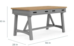 Mor Furniture Desks|Americana Office Desk In , 60 Inch Blue
