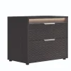 Mor Furniture Nightstands|Amy Nightstand In Eco Dark Oak/Tetris Matte