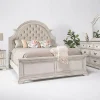 Mor Furniture Bedroom Sets|Anastasia Upholstered Panel Bed, Dresser, Mirror & Nightstand, Queen