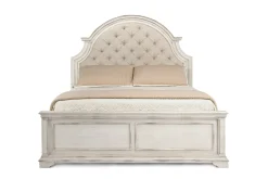 Mor Furniture Bedroom Sets|Anastasia Upholstered Panel Bed, Dresser, Mirror & Nightstand, Queen