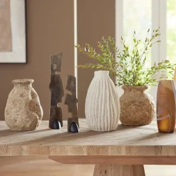 Mor Furniture Vases|Ancient Echos Vase In Brown, Set Of 2