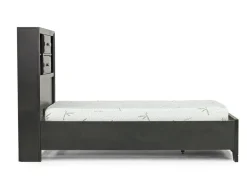 Mor Furniture Beds|Andes Bookcase Bed W/ Storage In , Twin Charcoal