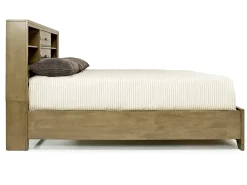 Mor Furniture Beds|Andes Bookcase Bed W/ Storage In , Twin Charcoal