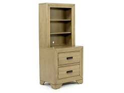 Mor Furniture Nightstands|Andes Nightstand & Hutch In Charcoal