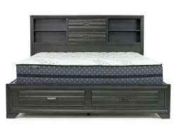 Mor Furniture Bedroom Sets|Andes Wall Bed, Dresser & Mirror In Charcoal, Twin
