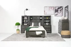 Mor Furniture Beds|Andes Wall Bed In , Twin Charcoal