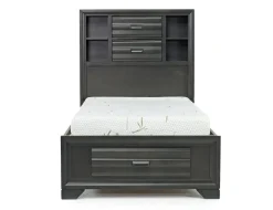 Mor Furniture Beds|Andes Wall Bed In , Twin Charcoal